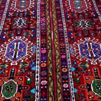 یک جفت فرش کناره دستبافت تازه دپرداخت شده|فرش|میانه, |دیوار