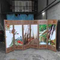 پاراوان عکس دار پارتیشن چاپی دیوار متحرک پاروان