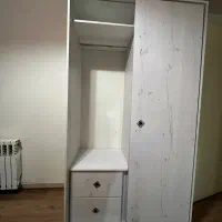 کمد لباس سفید و طوسی رنگ ، درب‌ها کشوئی|جاکفشی، کمد، دراور|تهران, امامت|دیوار