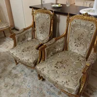 مبل ۸نفره ومیزناهارخوری استیل ۸نفره|مبلمان خانگی و میز عسلی|تهران, سازمان برنامه جنوبی|دیوار