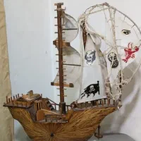 کشتی چوبی دستسازباچوب کبریت