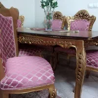 مبلمان و ناهارخوری سلطنتی تمام چوب منبت کاری|مبلمان خانگی و میز عسلی|تهران, وحیدیه|دیوار
