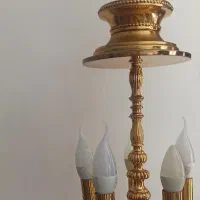 لوستر ۵شاخه آبکاری طلا|لوستر و چراغ آویز|رشت, یخسازی|دیوار