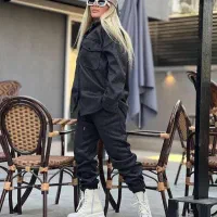 ست شومیز شلوار دورس سه نخ  اعلا