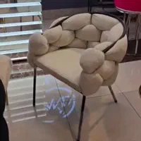 صندلی پفکی پایه فلزی