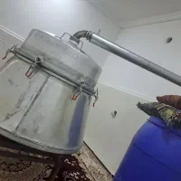 دستگاه تقطیر۳۵۰لیتردیگ گلاب گیری اگزوزدار ۹ خروجی