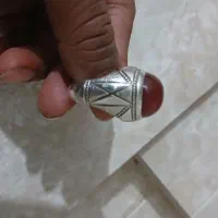 انگشتر‌نقره سنگ ‌عقیق‌رکاب‌ری‌احمد‌یک