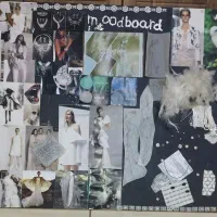 تابلو پایان کار طراحی لباس و مد mood board