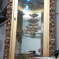 بوفه چوب ساعت برنزی نو استفاده شده یکسال|بوفه، ویترین، کنسول|مرند, |دیوار