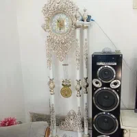 ساعت پایه دار شیک طلایی