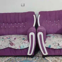 مبل هفت نفره و میز جلو مبلی و ۳تا عسلی .۴تومن .|مبلمان خانگی و میز عسلی|فردیس, فردیس|دیوار