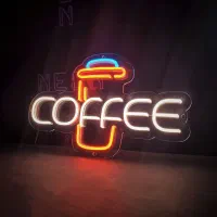 تابلو نئون روشن و آماده