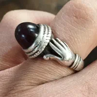 انگشتر نقره کهنه حاج ممی سعادت