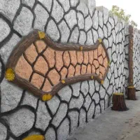 سیمان کاری دیوار چینی