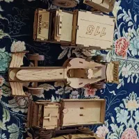 ماکت ماشین چوبی