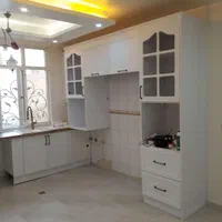 کابینت نئوکلاسیک سفید و چوب دو رنگ(باما کابینت)|مصالح و تجهیزات ساختمان|تهران, نعمت‌آباد|دیوار