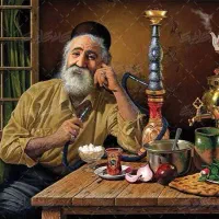 یک نفر کارگر نظافت و چای ریز