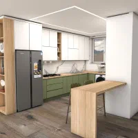 طراحی کابینت آشپزخانه 3max