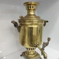 سماور ذغالی قدیمی|کلکسیون اشیاء عتیقه|طبس, |دیوار