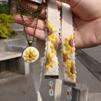 بند عینک گلدوزی|صنایع دستی و سایر لوازم تزئینی|رشت, جانبازان|دیوار