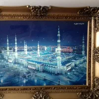 تابلو چراغ دار بسیار زیبا|تابلو، نقاشی، عکس|قم, هفت تیر|دیوار