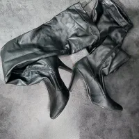 بوت بلند چرم کاملا نو