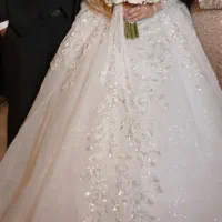لباس عروس تمام سنگ دوزی جدید