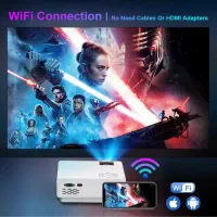 ویدیو پروژکتور آکبند فول پورت Hdmi wifi USB بیسیم|تلویزیون و پروژکتور|شیراز, زرهی|دیوار