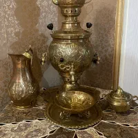 سماور برنجی کامل با وسیله ها