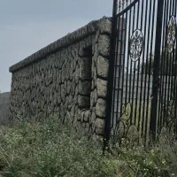 زمین-باعشهری-با-دیوار-دور-ودرب-3متری-و20عددنخل