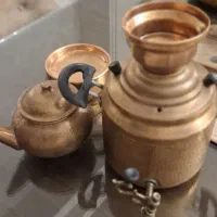 سرویس کتری قوری مسی قدیمی