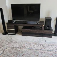 آینه و شمعدان طرح برنز و میز تی وی شرکتی