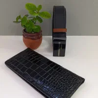 کیف پول چرم طبیعی|کیف، کفش، کمربند|قم, چهل درخت‎|دیوار