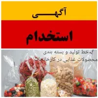 کارگرساده جهت بسته بندی محصولات غذایی درکارخانه