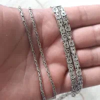 گردنبندکرالی نقره وانگشترنقره