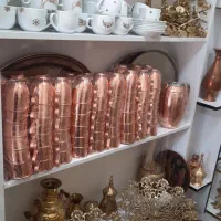 لیوان مسی دست‌سازلیوان دکوری و مصرفی مسی|ظروف سرو و پذیرایی|رباط‌کریم, شترخوار|دیوار