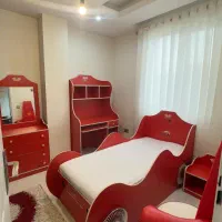 سرویس خواب کودک و نوجوان طرح ماشینی در حد نو