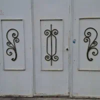 درب  آهنی سه لنگه