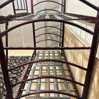 تخت خواب فلزی دو طبقه نوجوان|تخت و سرویس خواب|زنجان, |دیوار