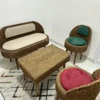 میز و صندلی حصیری