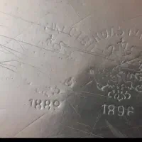 سینی برنجی روسی ۱۴۰ ساله با مهر|صنایع دستی و سایر لوازم تزئینی|مشهد, آزادشهر|دیوار