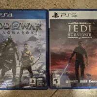بازی god of war ragnarok و starwars برای ps5 و cod