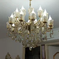 ۲عدد لوستر ۲۴شعله تمام برنز