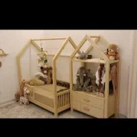 ساخت انواع سیسمونی تخت و کمد و دراور و سرویس خواب