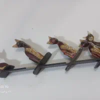 ست کامل فیل چوبی همراه با باکس چوبی|مجسمه، تندیس، ماکت|اراک, |دیوار