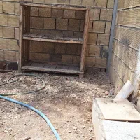 فروش قفس ۲طبقه چوبی با توری