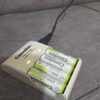 شارژر باتری camelion و ۴ عدد باتری ۲۵۰۰|لوازم جانبی موبایل و تبلت|گرگان, |دیوار