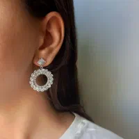 گوشواره جواهری شیک