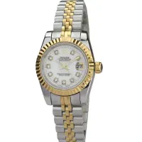 ساعت رولکس زنانه صفحه متوسط سفید