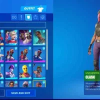 اکانت فورتنایت  از سیزن ۴ با ۲۶۷ تا اسکین